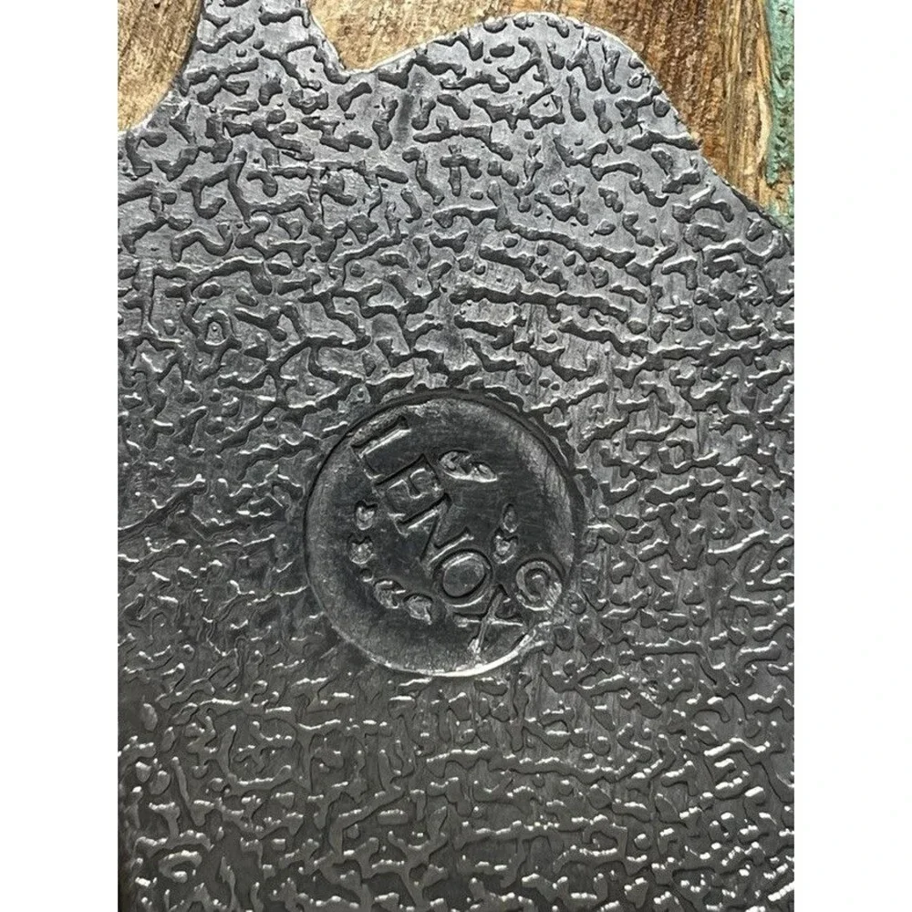 Vintage LENOX Granite & Metal Chicken Cheese Board/Knife Rooster Cutting Board